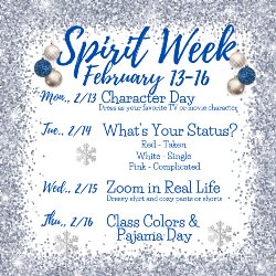 Winter Spirit Week \ན: Class Colors + Pajama Day